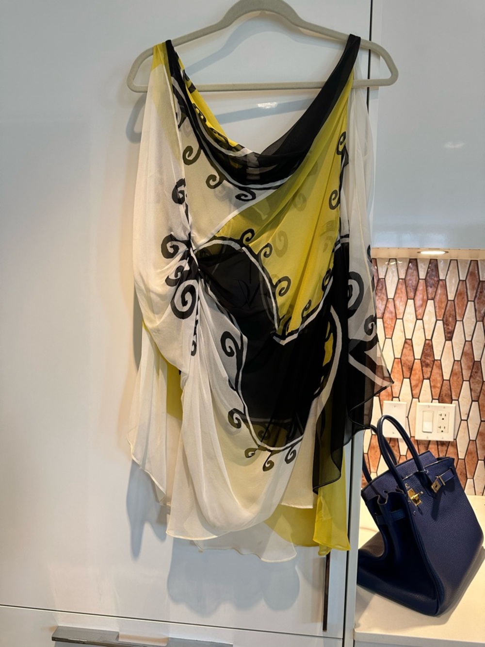 Diane Von Furstenberg Silk Draped Blouse